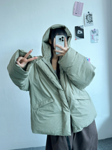 +ベルト🩷 オーバーワイドヒップバルーンコットンパンツ🩷🤎🖤 - 3カラー