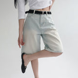[Made/4 Sizes] [Odin] 5-Inch Bermuda Denim Cotton Half Pants - 6 Colors