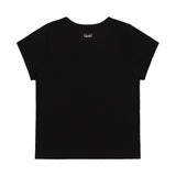 ミックススターエンジェルパッチTシャツ (ブラック) F25QB117