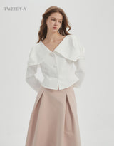 Ivy cape collar blouse