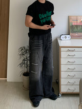 Carpenter Washed Wide Denim