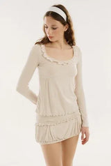 Jam balloon skirt - beige