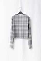 check overlock top(2colors)