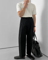 Leico Cotton One-Tuck Pants (4 Colors)