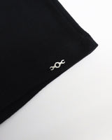 Metal Triclipse Cotton Mini Shorts Black