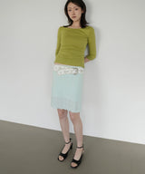 Mint Streched Midi Skirt (2sizes)