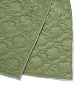 Women’s Clover Heart Quilted Wrap Mini Skirt Olive