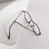 Knouun Square titanium glasses CODE. 101. B Gray