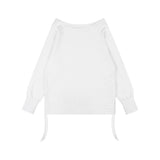 ディバインクロスオフショルダーTシャツ (ホワイト) F25ZB036