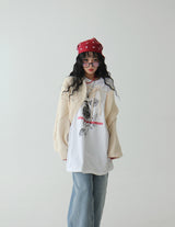 ローズレタリングフォーシーズンボクシー半袖Tシャツ