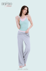 Cozy Mint Dot Pink Sleeveless T-shirt