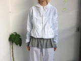 Shirring Pocket Two-Way Wind Zip-Up