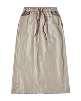 26SS WOMAN ナイロンシャーリングロングスカート