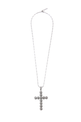 square chain] ビッグラウンドキュービックネックレス
