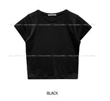 [U-BASIC] キャップスリーブクロップ半袖