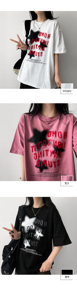 トミー オーバーサイズフィット半袖Tシャツ