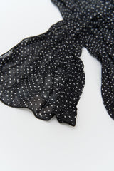 Leaf Dot Wrinkle Scarf