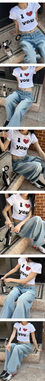 [S/S] Kitsch love half t-shirts