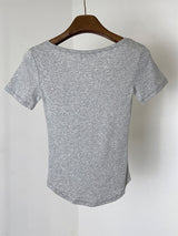 モダルUネックTシャツ (4C)