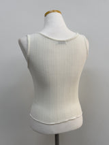 [SET] Pleated Sleeveless Skirt Two-Piece Set