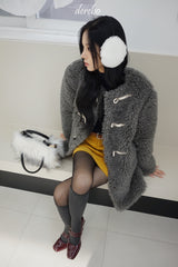 Toggle tteokbokki half-fur coat
