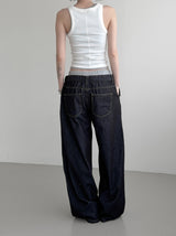 Rimb Minimal Ribbed Sleeveless Top
