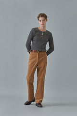 Basic leather belt_brown
