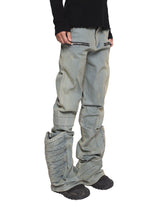 ELECTRO POCKET WAXED DENIM PANTS