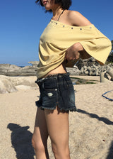 ラフローデニムショートパンツ