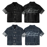SEXXDEVIL Silver-lined Denim Jacket