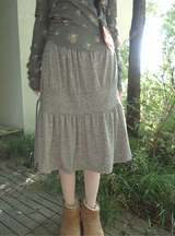 bold shirring skirt