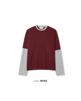 ミックスレイヤードロングスリーブTシャツ