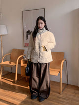 Gelto High Neck Fur Jacket