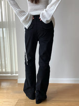 High-End Zipper Long Bootcut Pants