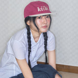 logo two tone cap red & ivory