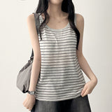 Viner Stripe Vest Knitwear Sleeveless