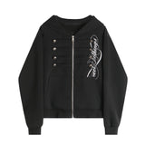 Roxy Gothic Toggle Hood Zip-Up