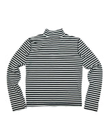 ストライプ ハーフ ジップアップ (BLACK) ウィメンズ