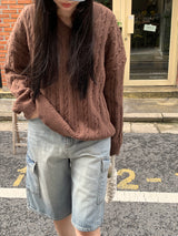 [MADE] カッドバミューダカーゴデニムパンツ