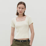 (Z-T-6832)LUX SQUARE NECK KNIT