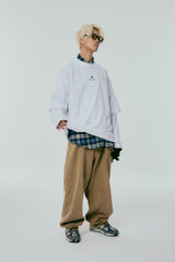 レイヤードロングスリーブTシャツ_ホワイト