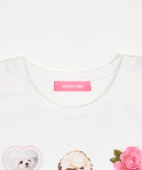 グラフィッククロップTシャツ ホワイト
