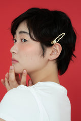 [2SET] メタルウェーブヘアピン - ゴールド