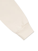 Women's Regular Fit Bear Friends Cropped Sweatshirt Cream (FCF1TS202W)