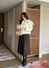 [100% Duck Down] Mezz Wool Sailor Collar Short Padding