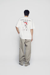 24FW SNOW BEAR SHORT SLEEVE T-SHIRT CREAM