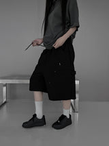 rivet flow bermuda pants (3color)