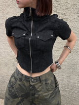 Ooty Stretch Zip-Up T