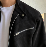 Underbar YKK Two-Way Single Suede Jacket