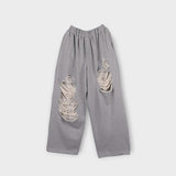 ASCLO Destroyed Sweat Pants (2color)